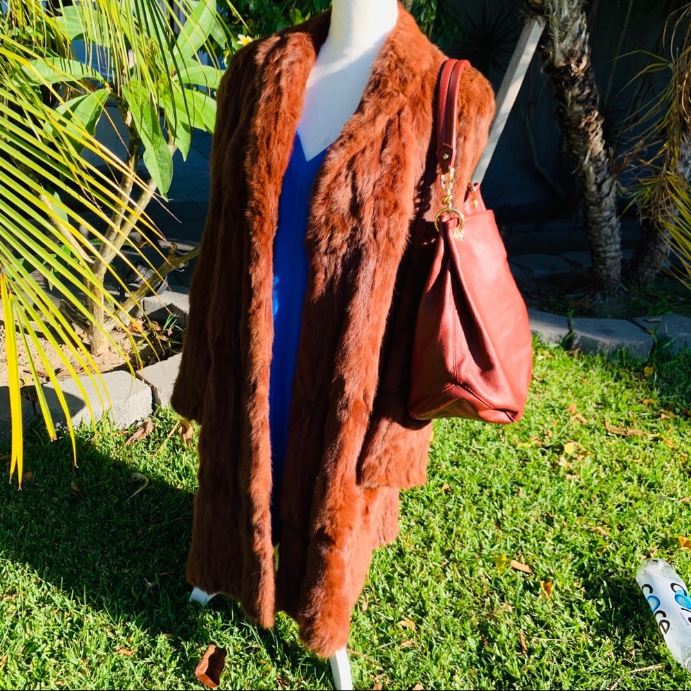 ✨🧡Cuore&Pelle NWOT BrickBrown Genuine Leather Bag - Picture 2 of 8